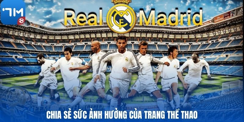 Chia sẻ sức ảnh hưởng của trang thể thao