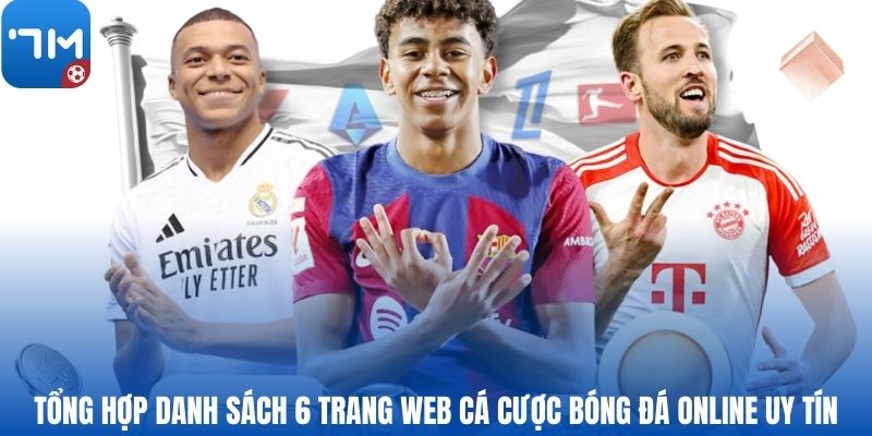 Tổng hợp danh sách 6 trang web cá cược bóng đá online uy tín