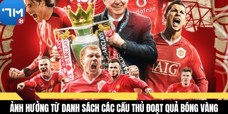 Ảnh hưởng từ danh sách các cầu thủ đoạt Quả Bóng Vàng