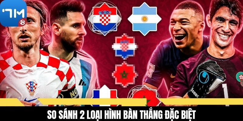 So sánh 2 loại hình bàn thắng đặc biệt